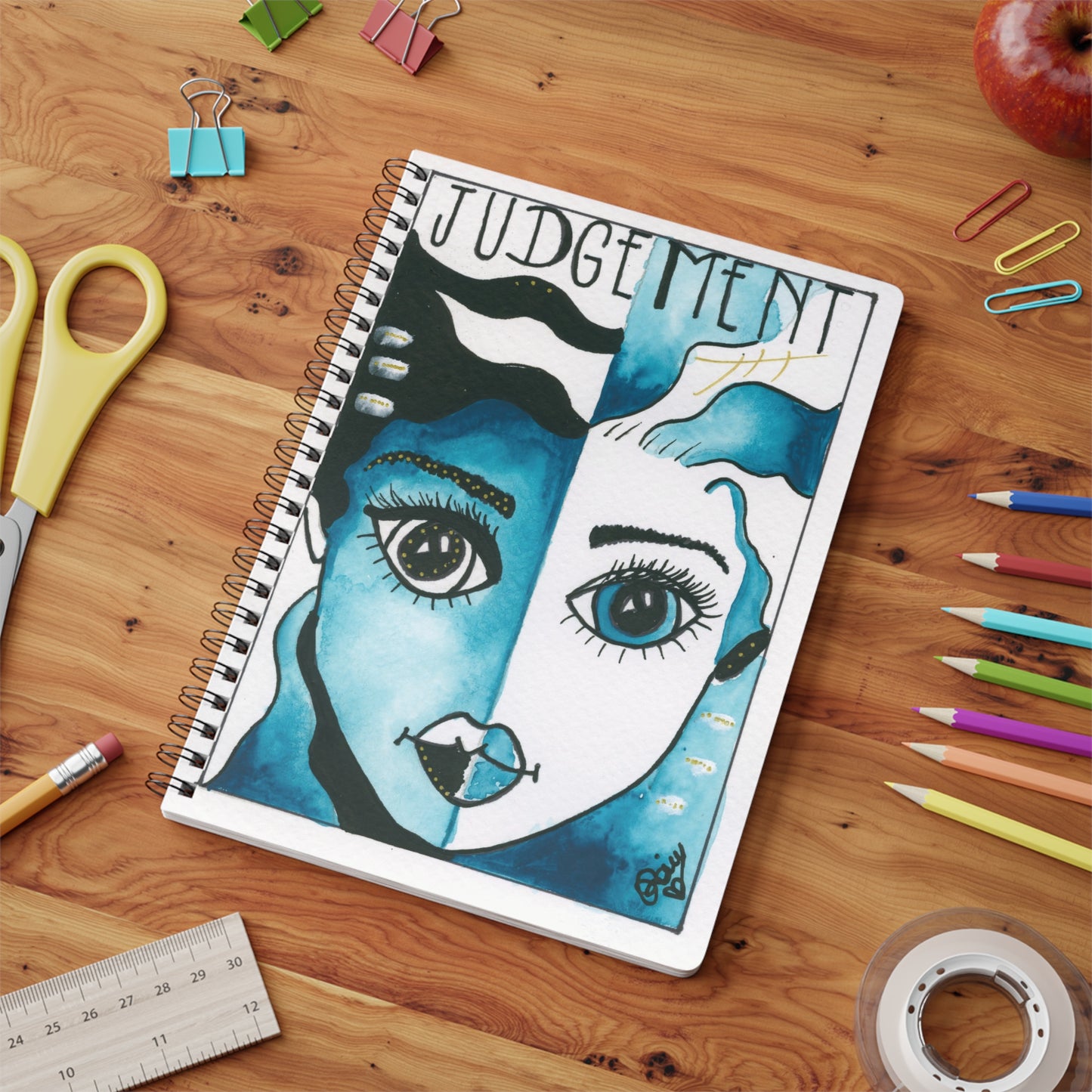 Judgement - Wirobound Softcover Notebook, A5