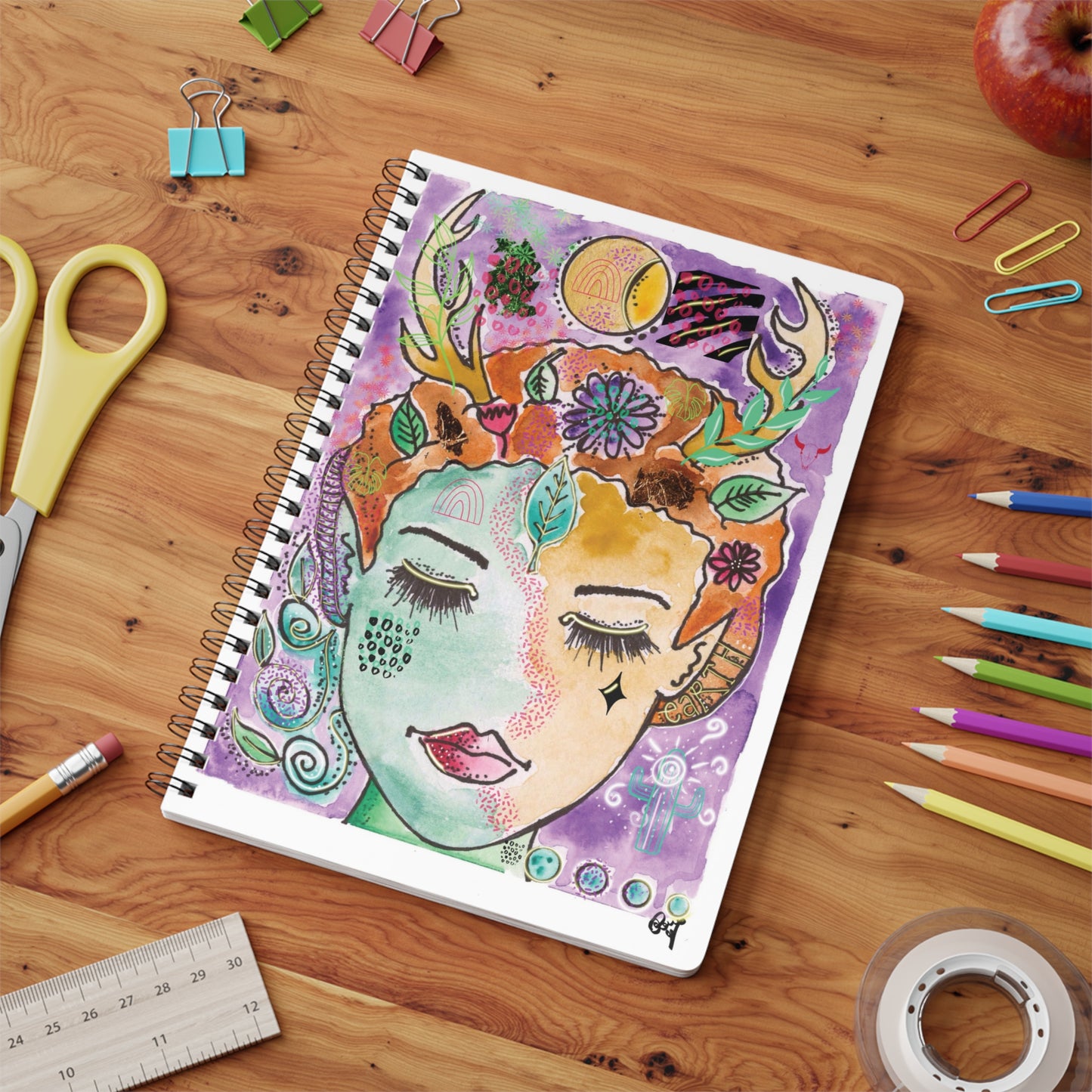 Earth - Wirobound Softcover Notebook, A5