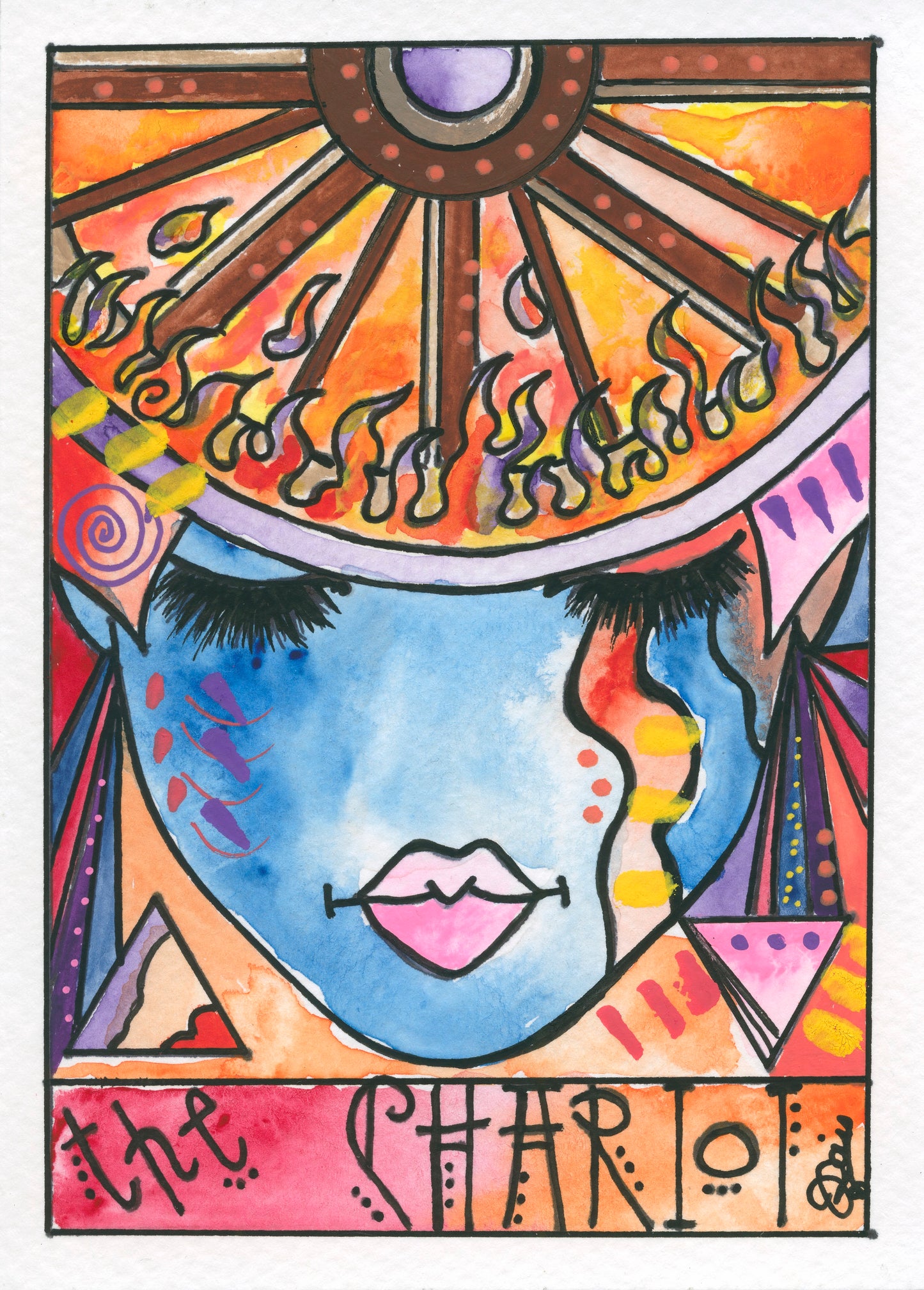 Cancer – Chariot – Core (Greeting Card)