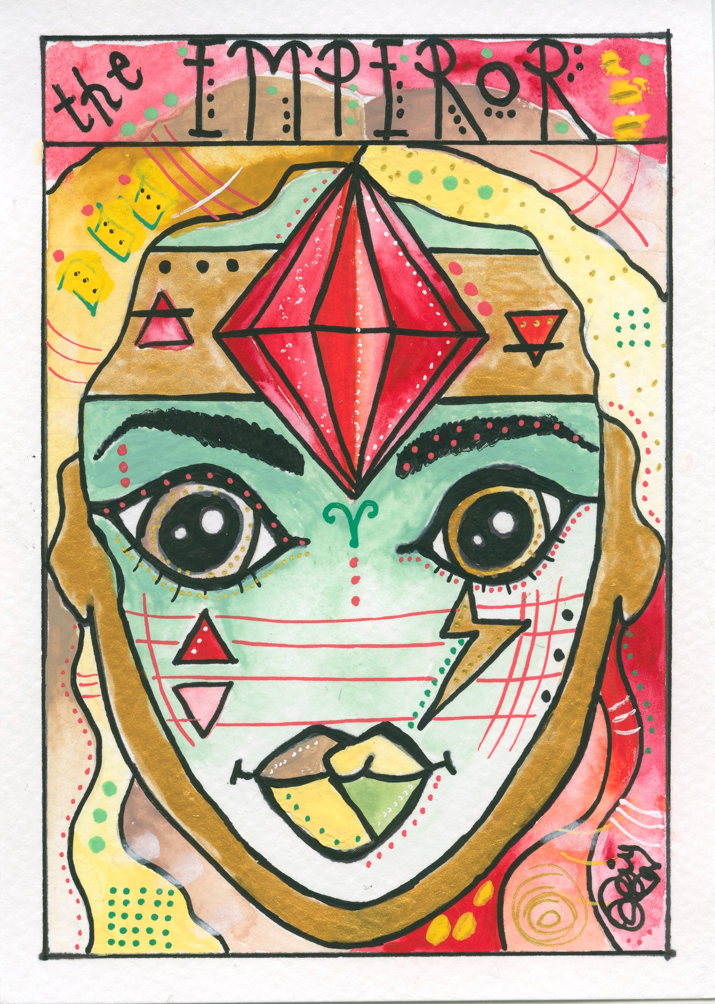 Capricorn – Emperor – Soul (Greeting Card)