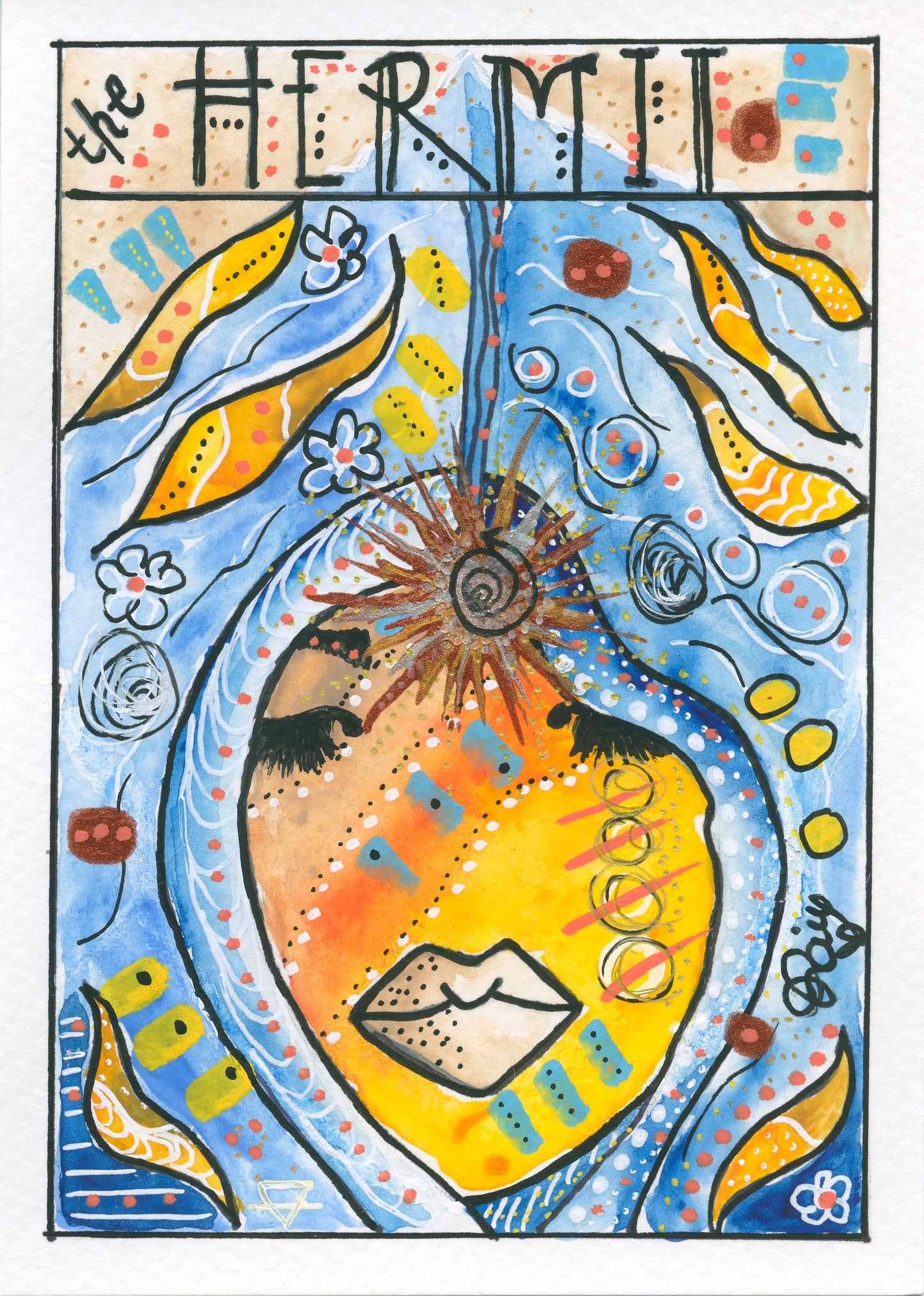 Virgo – Hermit – Core (Greeting Card)