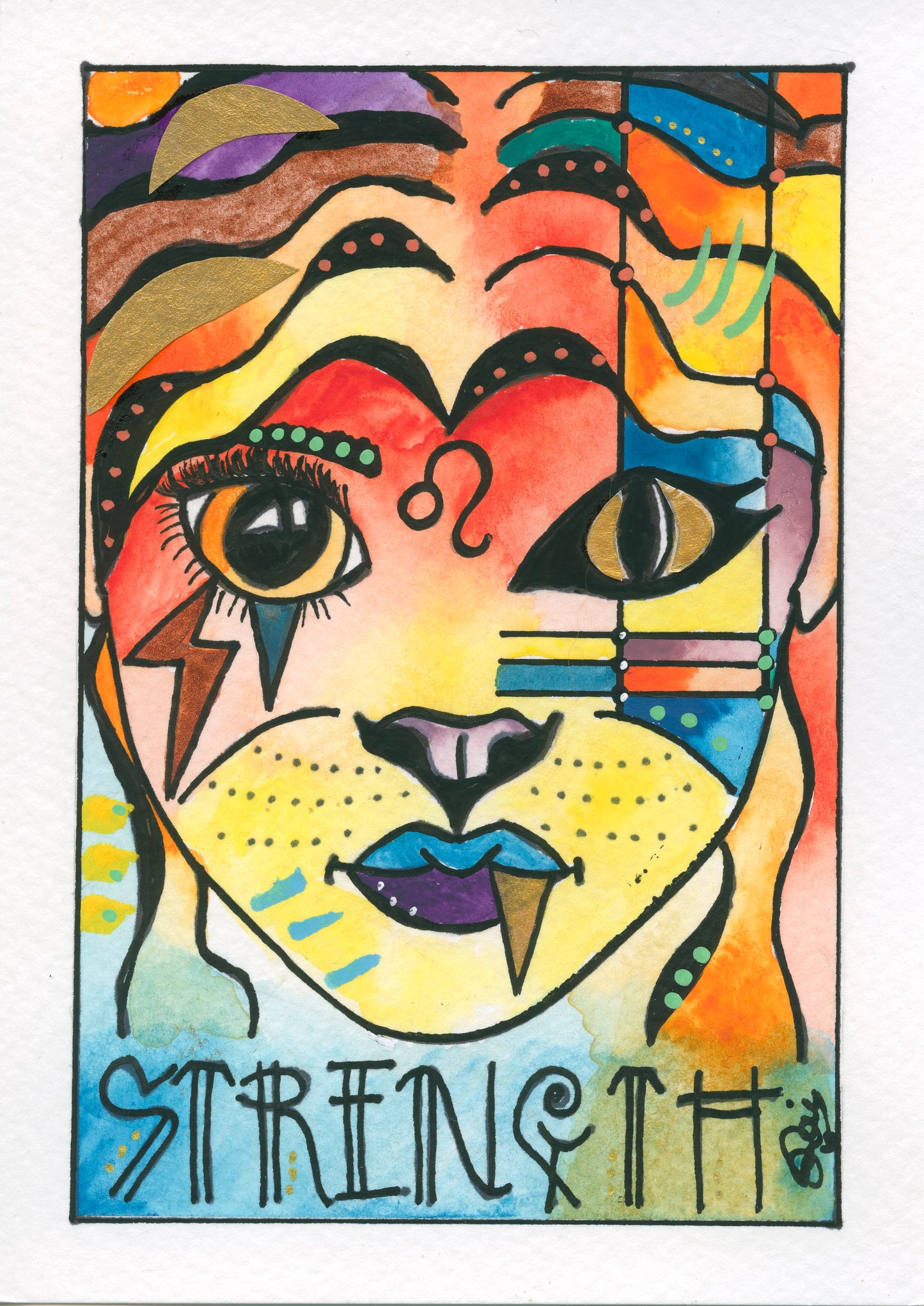 Taurus – Strength – Soul (Greeting Card)