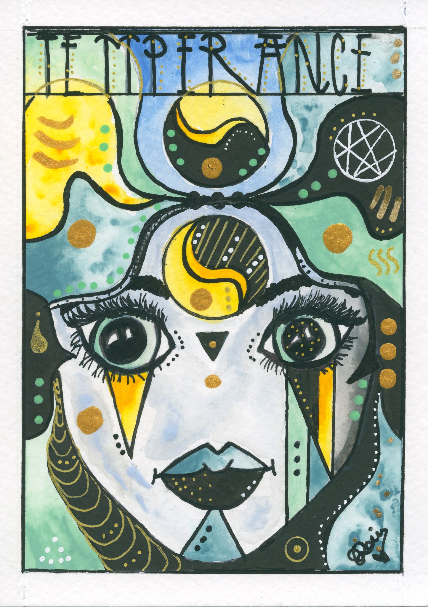 Sagittarius – Temperance – Core (Greeting Card)
