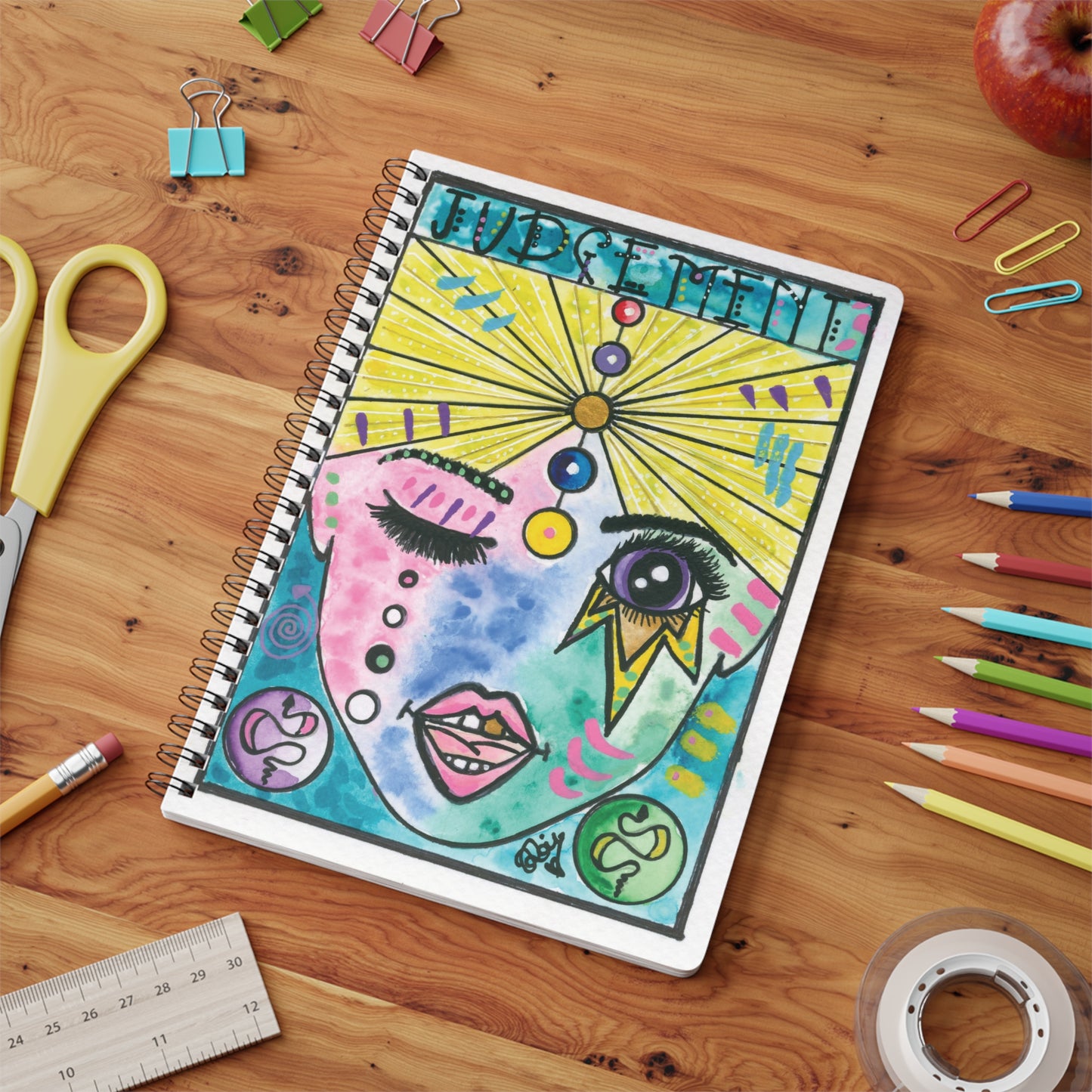 Judgement Day - Wirobound Softcover Notebook, A5