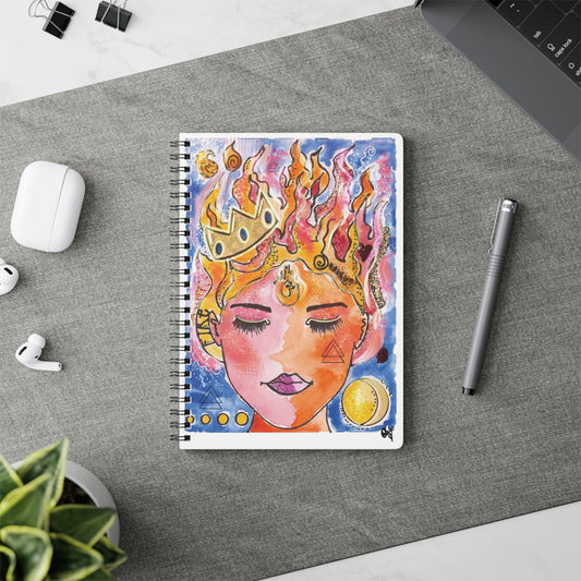 Fire - Wirobound Softcover Notebook, A5