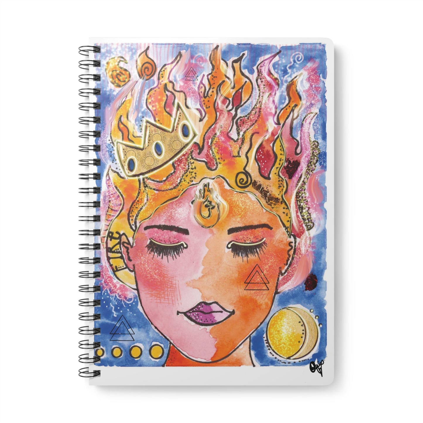 Fire - Wirobound Softcover Notebook, A5