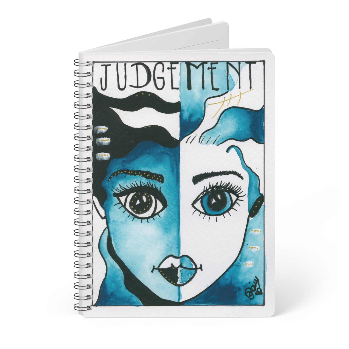 Judgement - Wirobound Softcover Notebook, A5