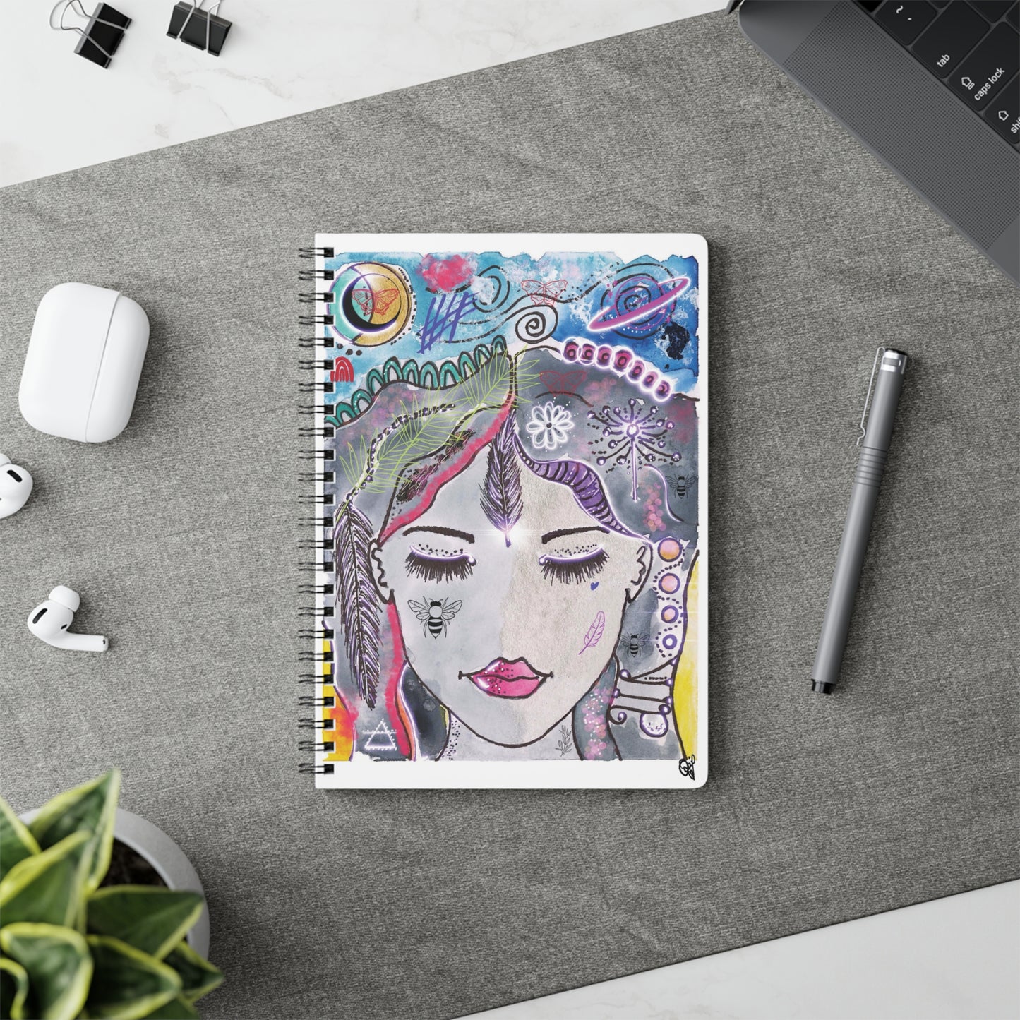 Air - Wirobound Softcover Notebook, A5
