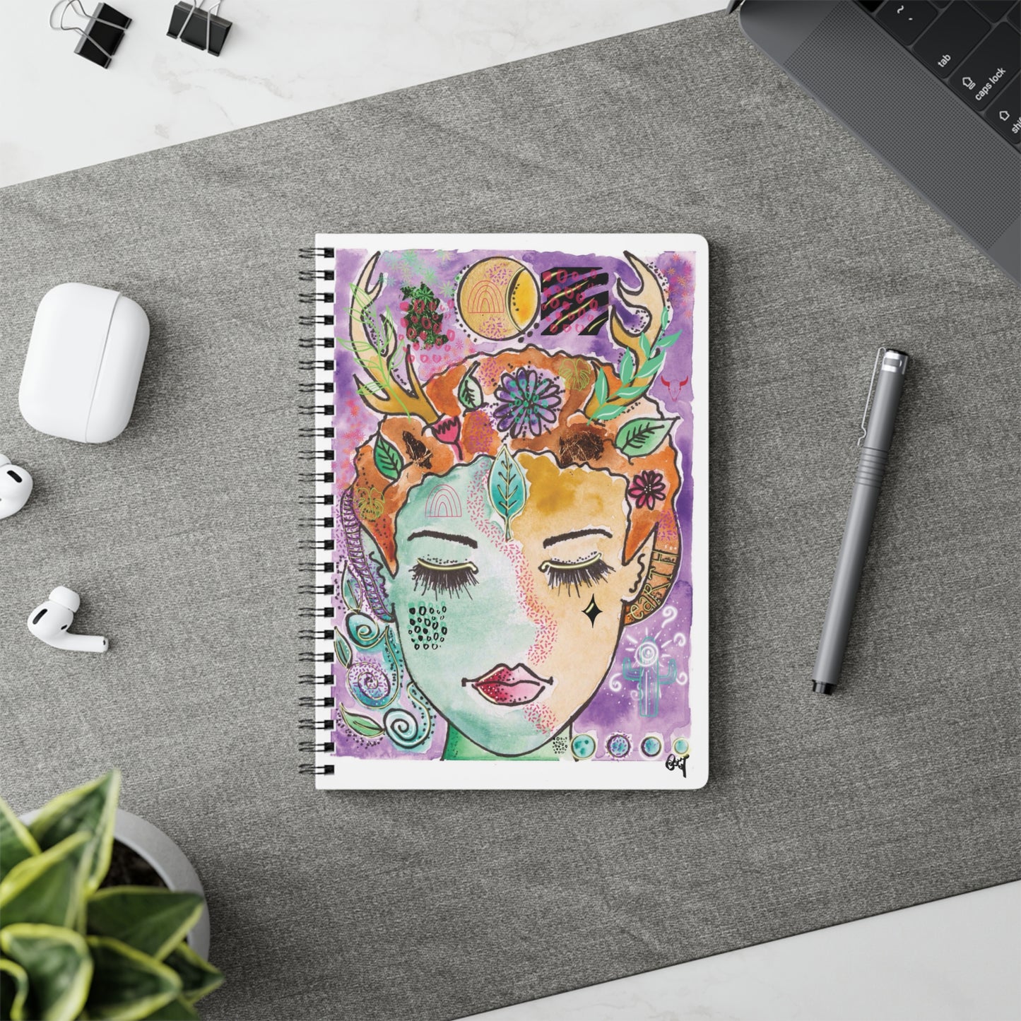 Earth - Wirobound Softcover Notebook, A5