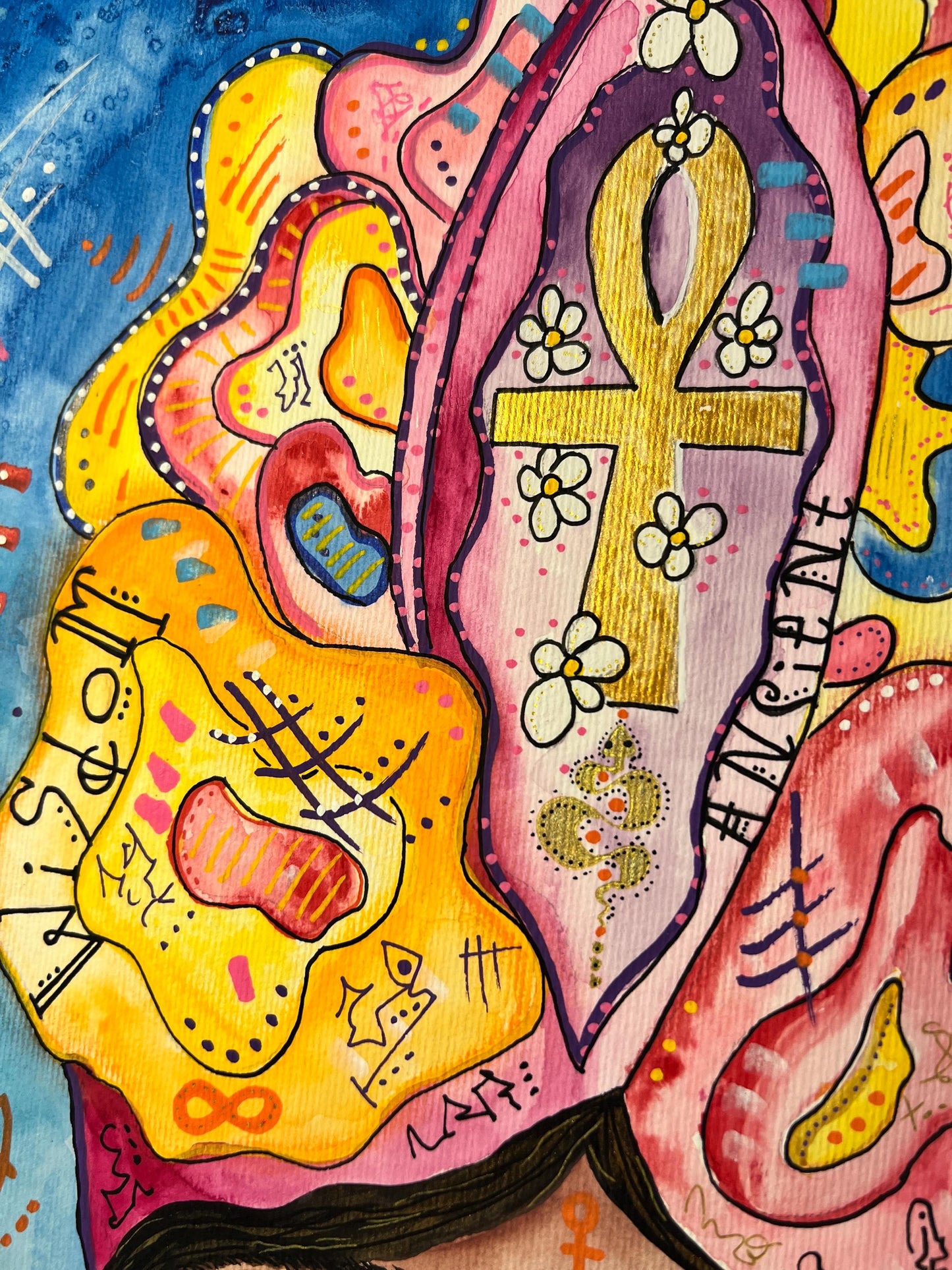 ANCIENT WISDOM - ORIGINAL Painting | by Joules Rain Art