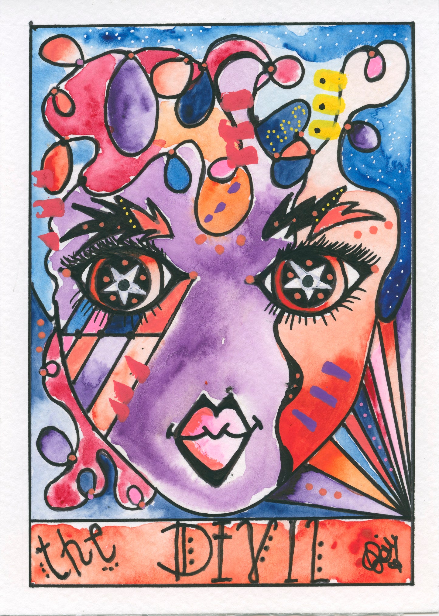 Capricorn – Devil – Core (Greeting Card)