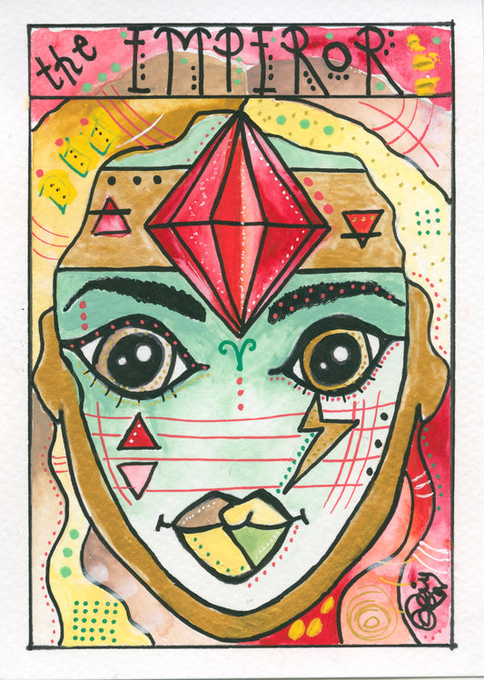 Aries – Emperor – Core (Greeting Card)
