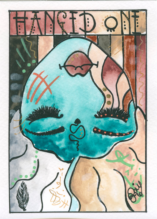 Pisces – Hanged One – Transformation (Greeting Card)