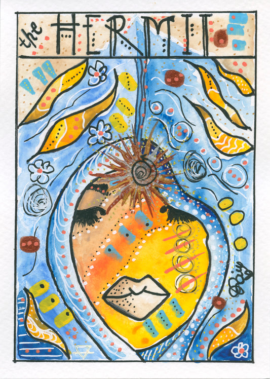 Virgo – Hermit – Core (Greeting Card)