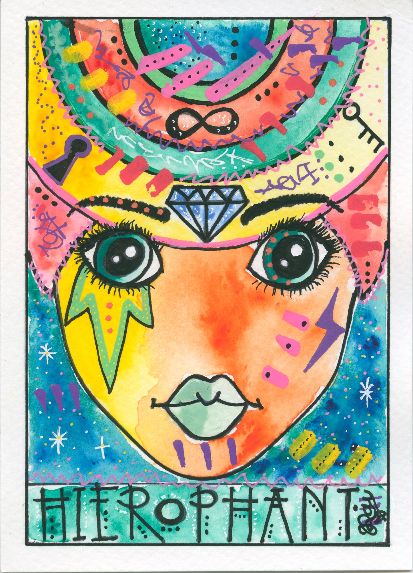 Taurus – Hierophant – Core (Greeting Card)