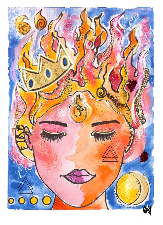 Elemental Alchemy — Fire Greeting Card