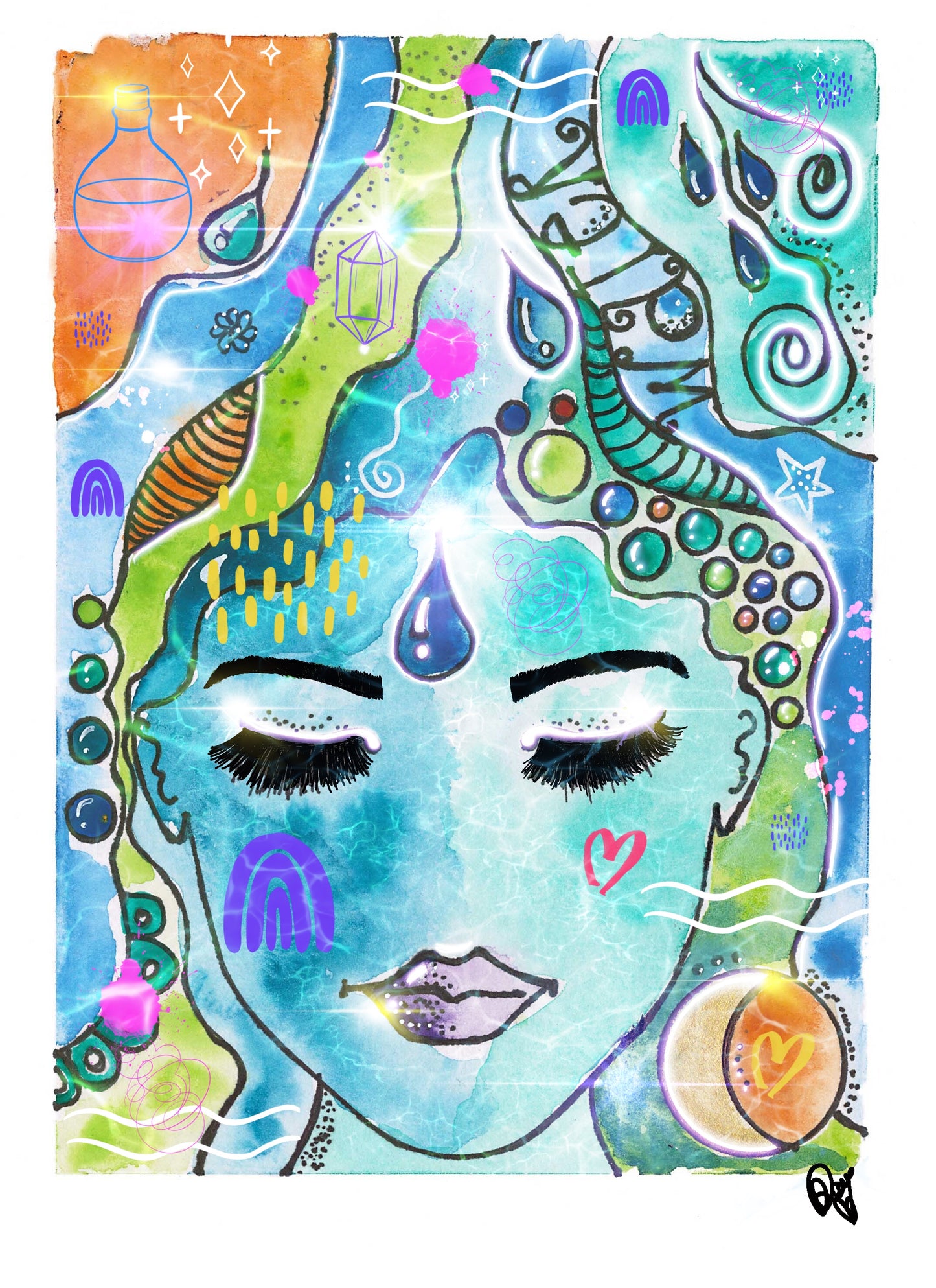 Elemental Alchemy — Water Greeting Card