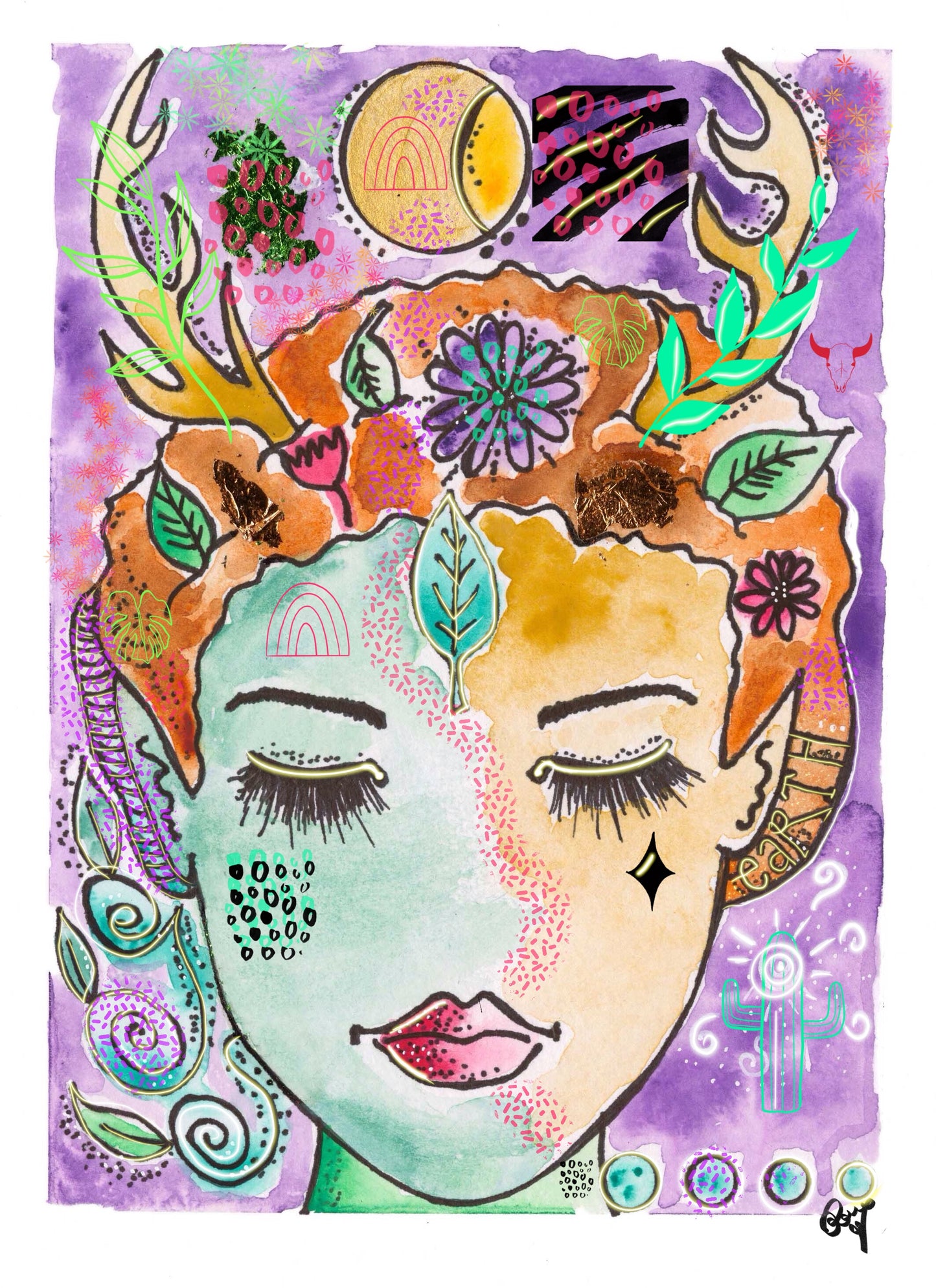 Elemental Alchemy — Earth Greeting Card