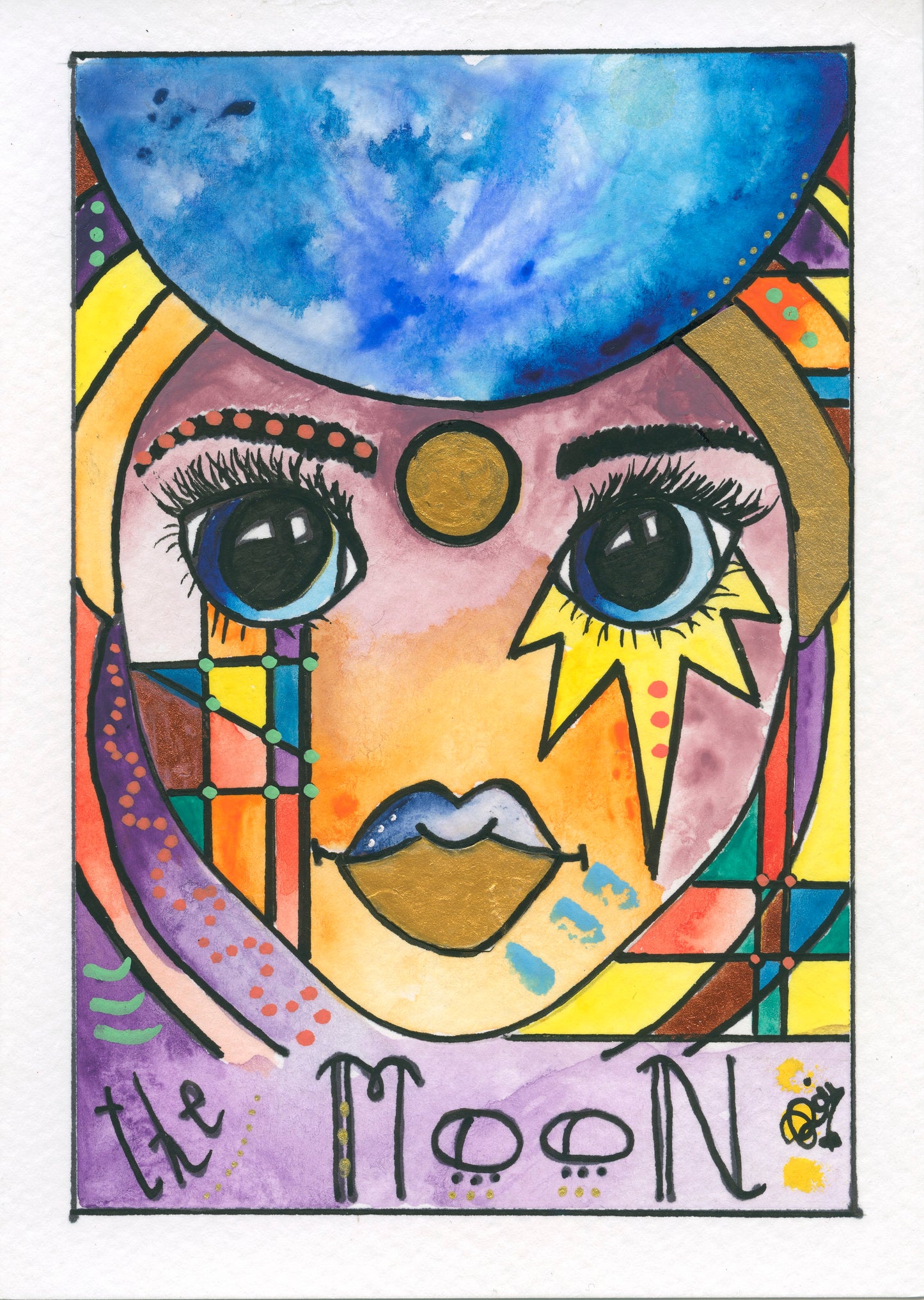 Pisces – Moon – Core (Greeting Card)