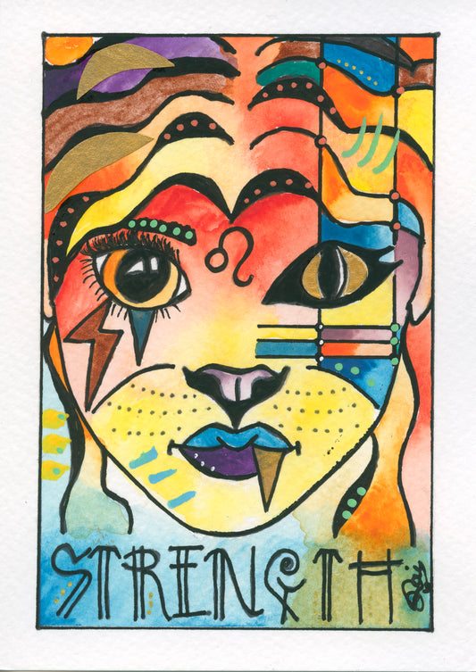 Taurus – Strength – Soul (Greeting Card)